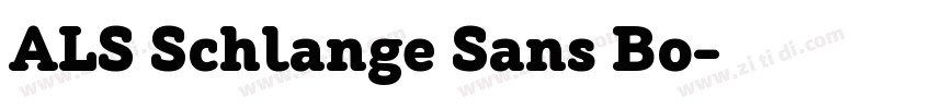 ALS Schlange Sans Bo字体转换